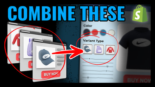 Combine Separate Products Together As Variant Options - Free Tutorial